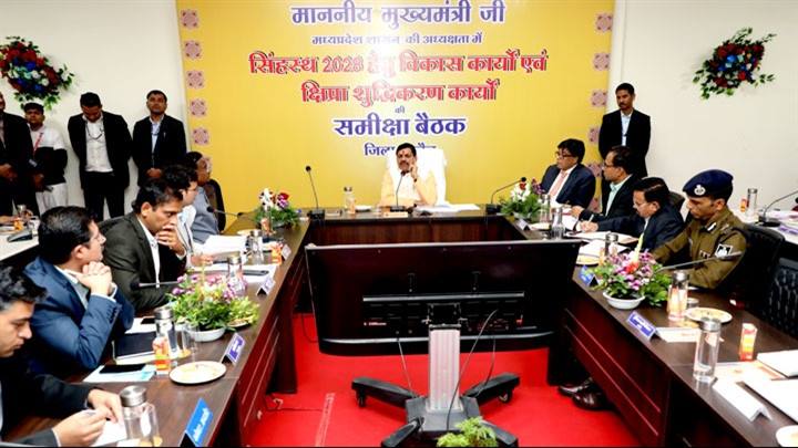 सिंहस्थ 2028 से पहले क्षिप्रा नदी की शुद्धि के लिये कार्य योजना तैयार करें– मुख्यमंत्री डॉ. मोहन यादव